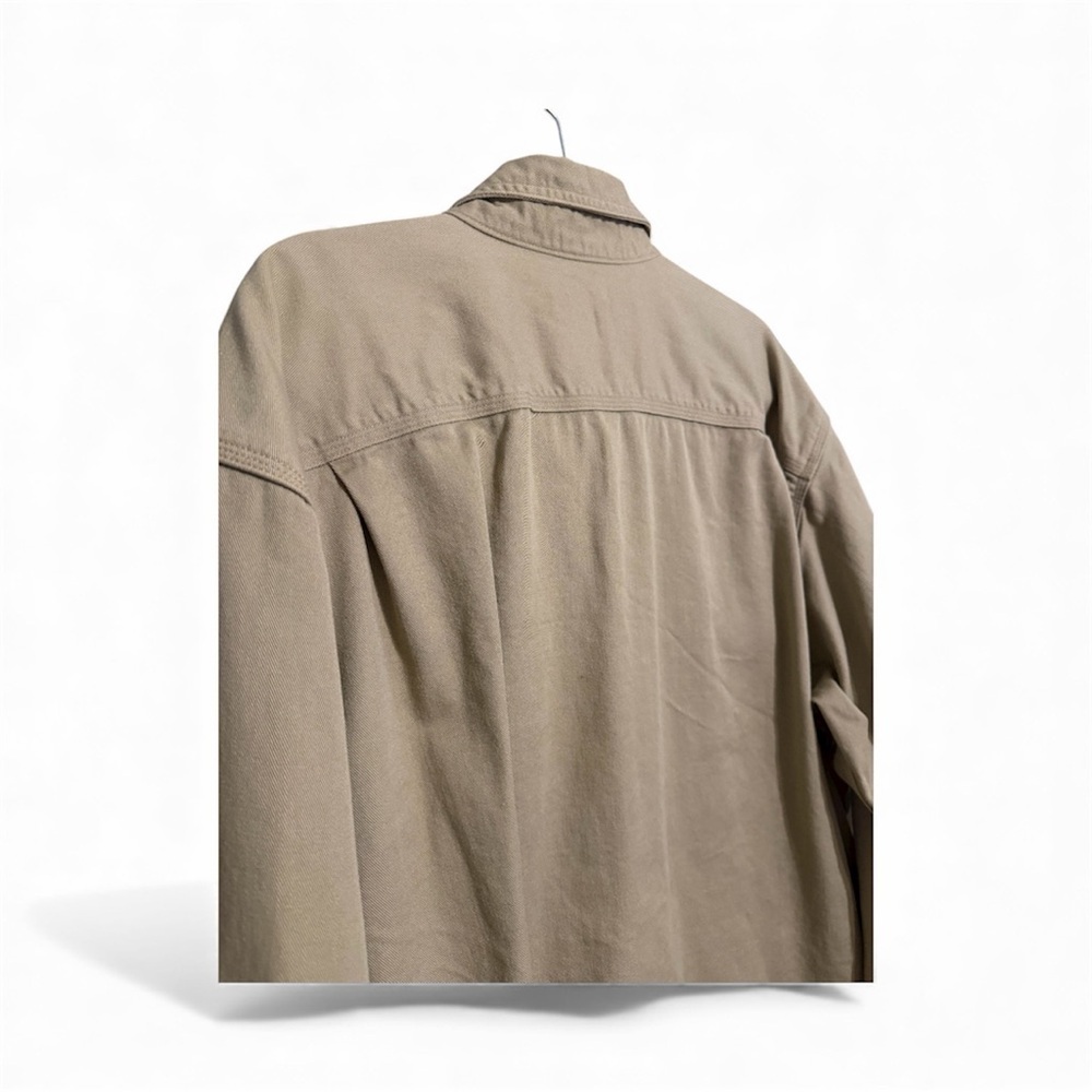Carhartt  Fire Retardant Men's Casual Button Down in Tan 2XL work shirt. - Picture 2 of 7